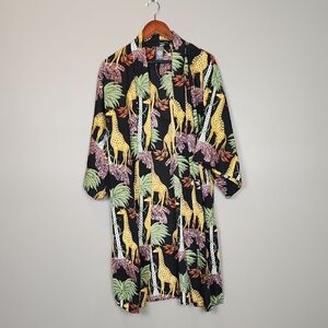 Vince Camuto Giraffe Novelty Print‎ Kimono Size One Size